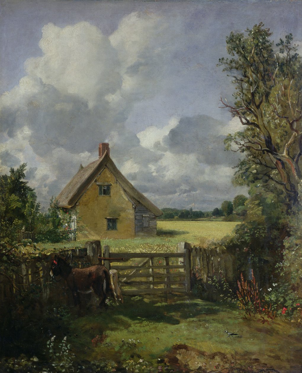 Chata v kukuřičném poli, 1833 od John Constable