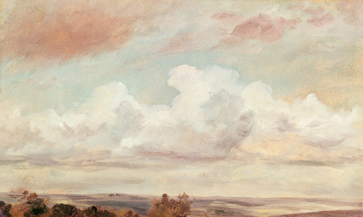 Cumulus Clouds over a Landscape, 1822 od John Constable