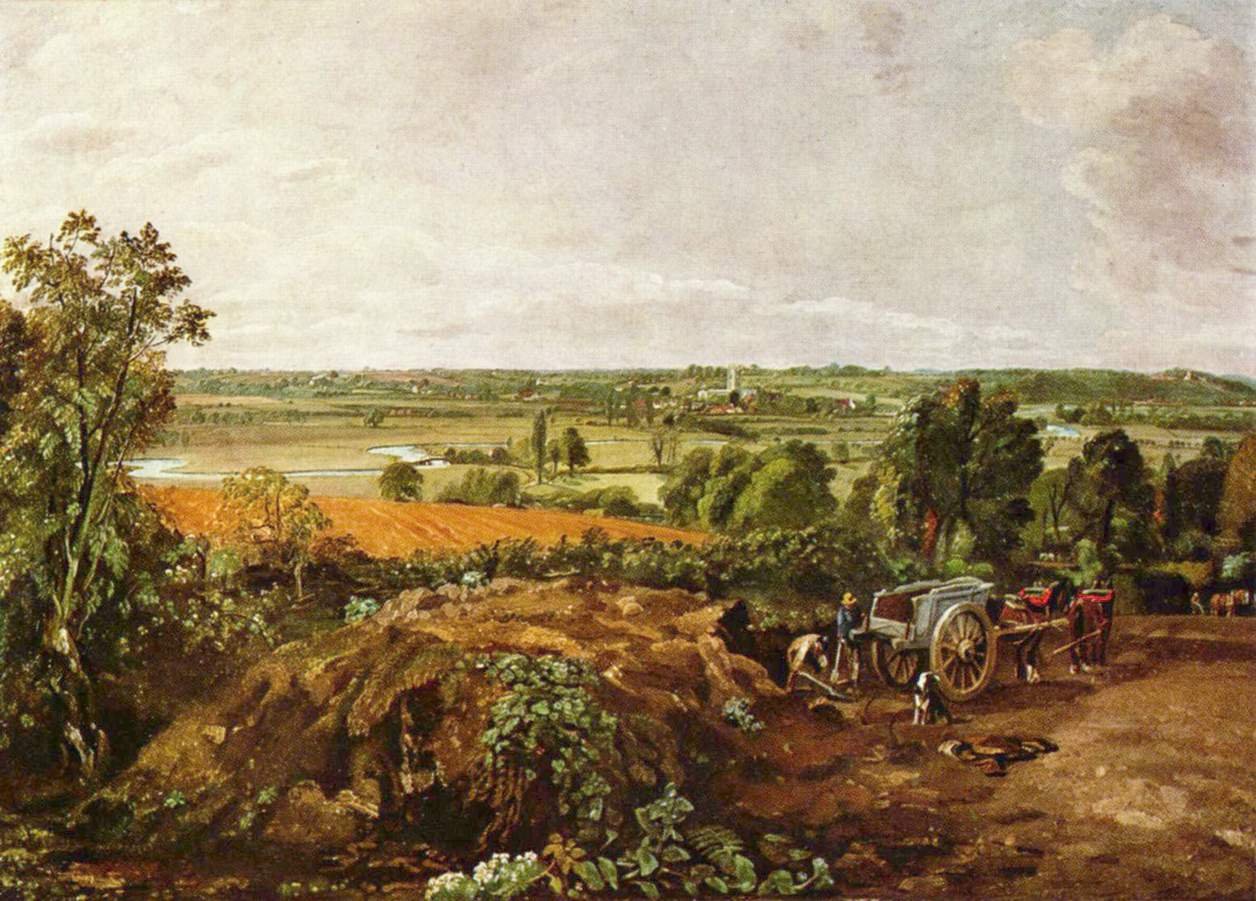 Údolí Stour s kostelem Dedham od John Constable