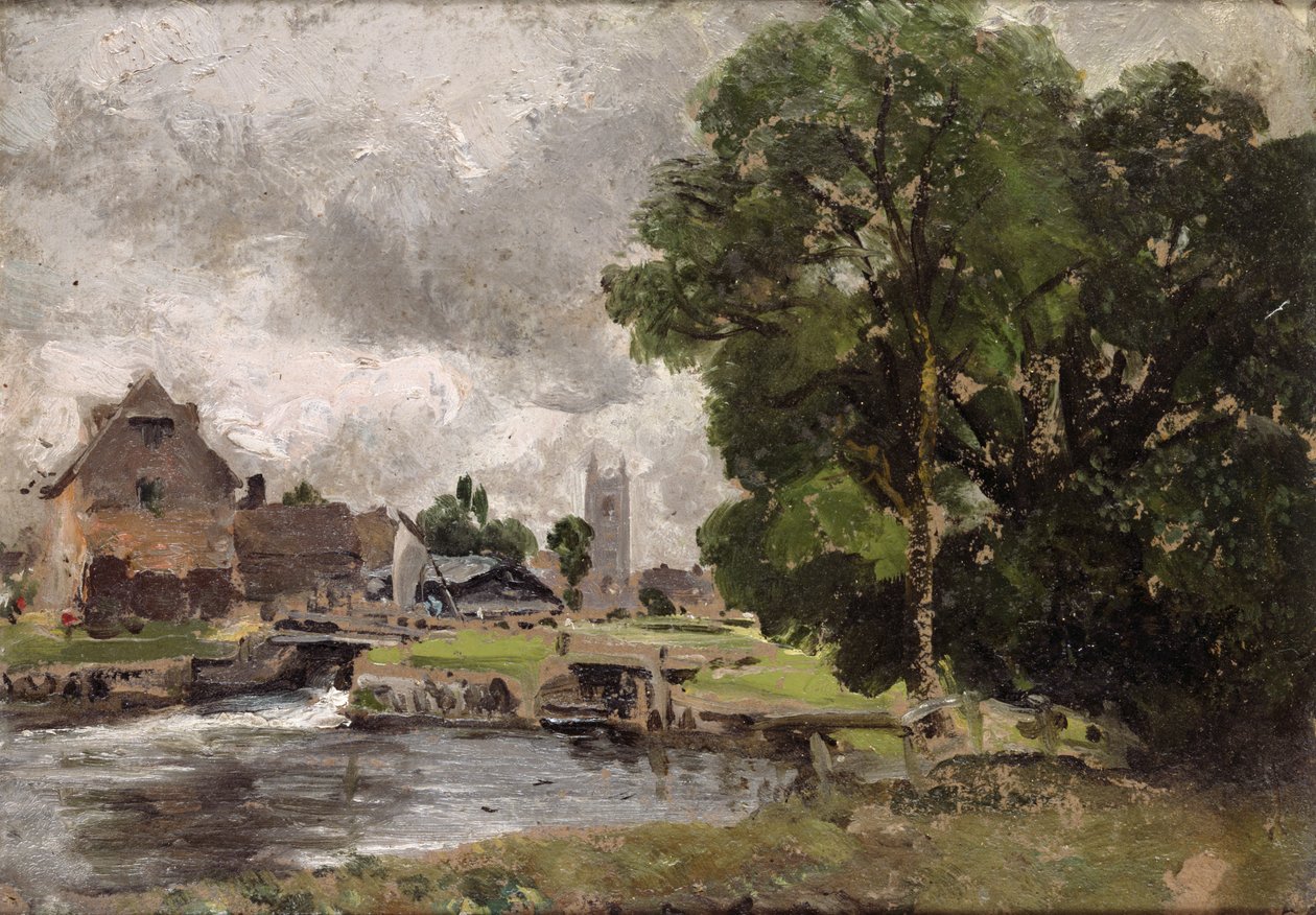 Dedham Lock and Mill od John Constable