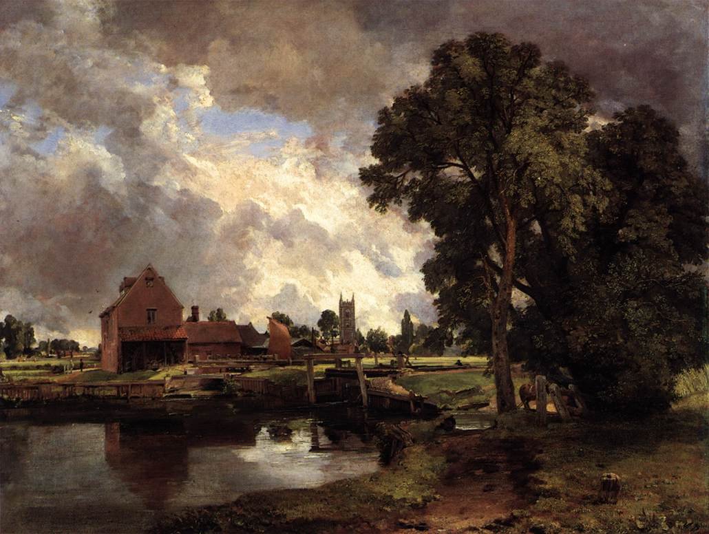 Dedham Lock and Mill od John Constable