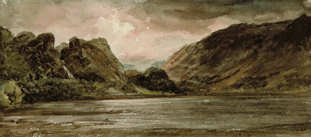 Derwentwater, Cumberland, asi 1806 od John Constable