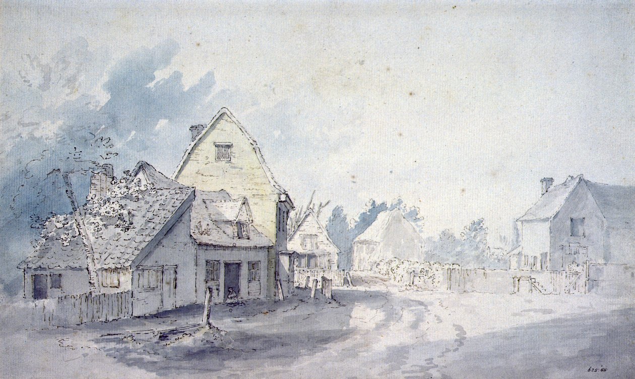 East Bergholt Street, East Bergholt od John Constable