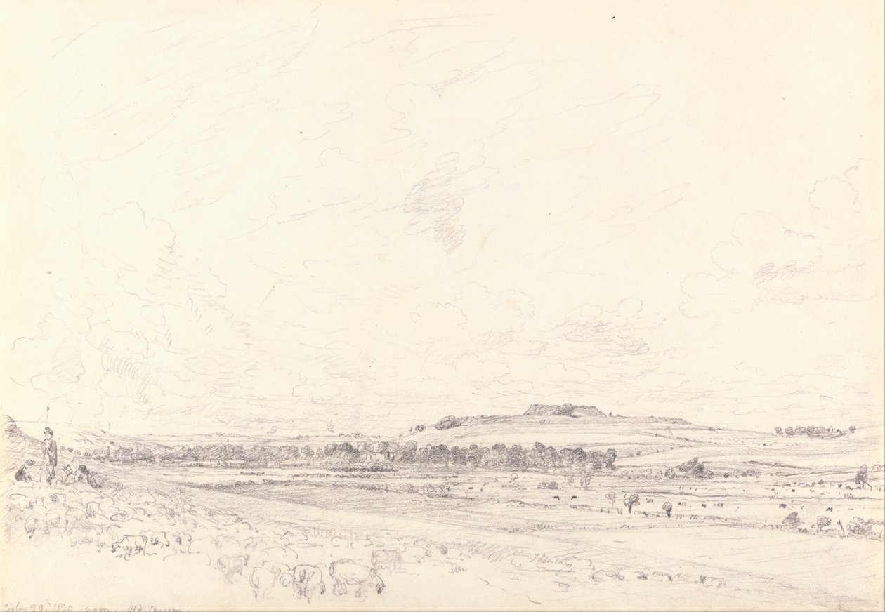 Old Sarum v poledne od John Constable