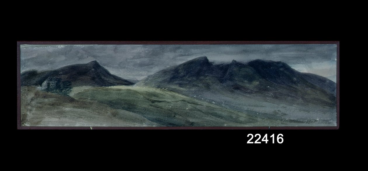 Sedlo a část Skiddaw, z Lonscale Fell, 21. září 1806 (akvarel na papíře) od John Constable