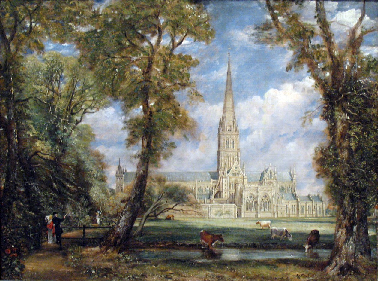 Katedrála v Salisbury z Bishop Grounds od John Constable
