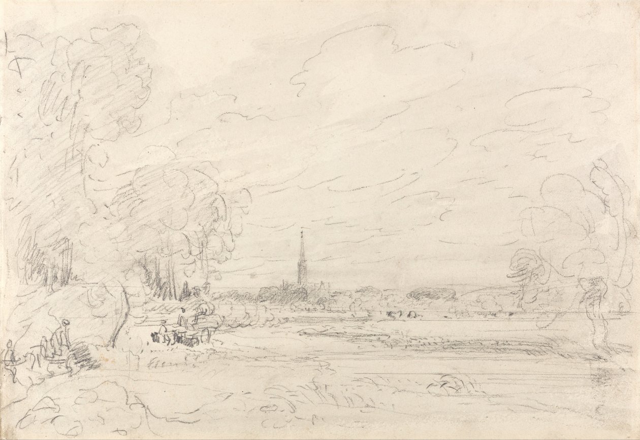 Katedrála v Salisbury z Meadows od John Constable