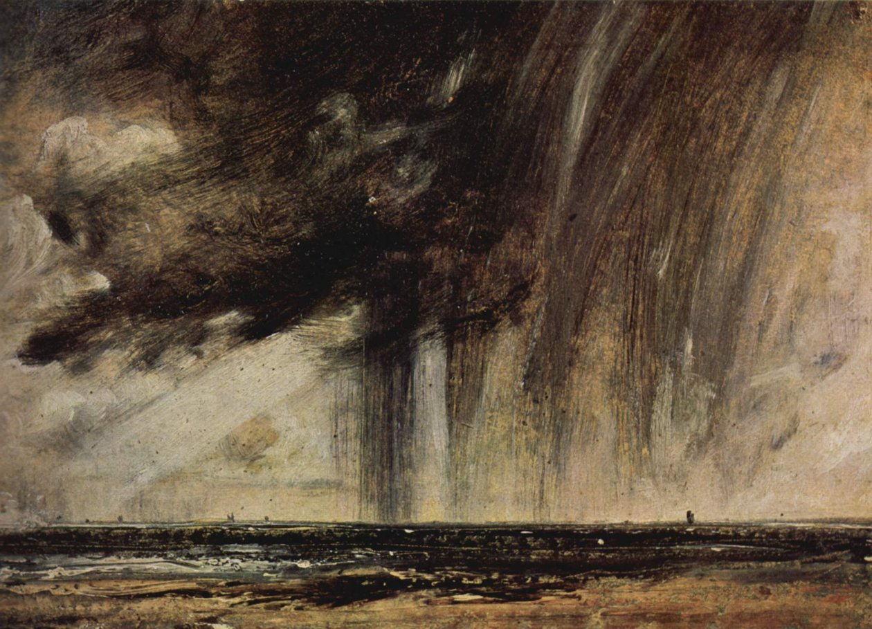 Studie přímořské krajiny s dešťovým mrakem od John Constable