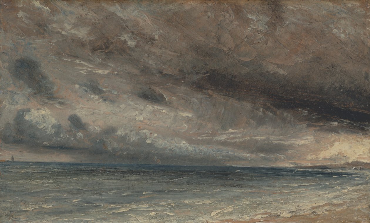 Bouřlivé moře, Brighton od John Constable