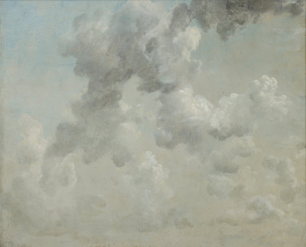 Studie mraků (olej na papíře) od John Constable