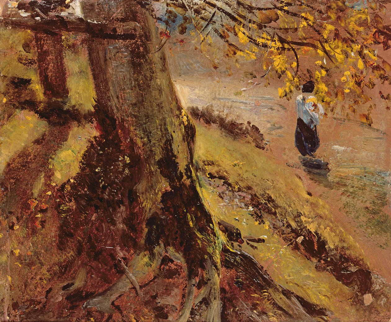 Studie kmenů stromů od John Constable