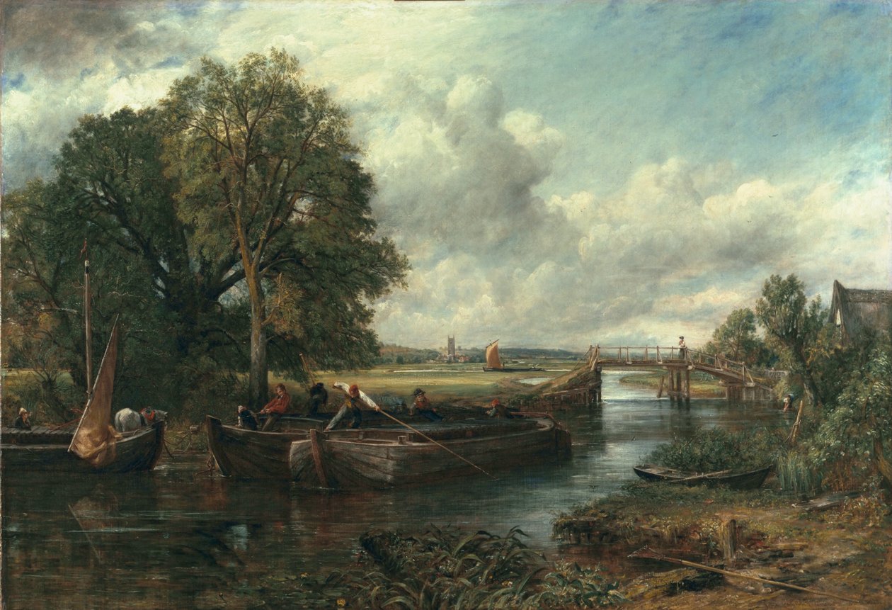 Pohled na Stour poblíž Dedham, 1822 od John Constable