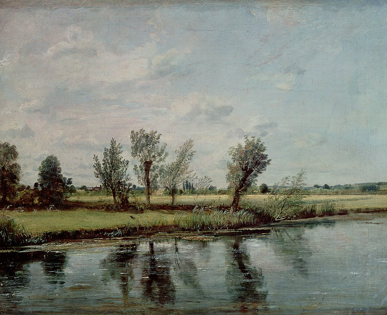 Water Meadows poblíž Salisbury, kolem roku 1820 od John Constable