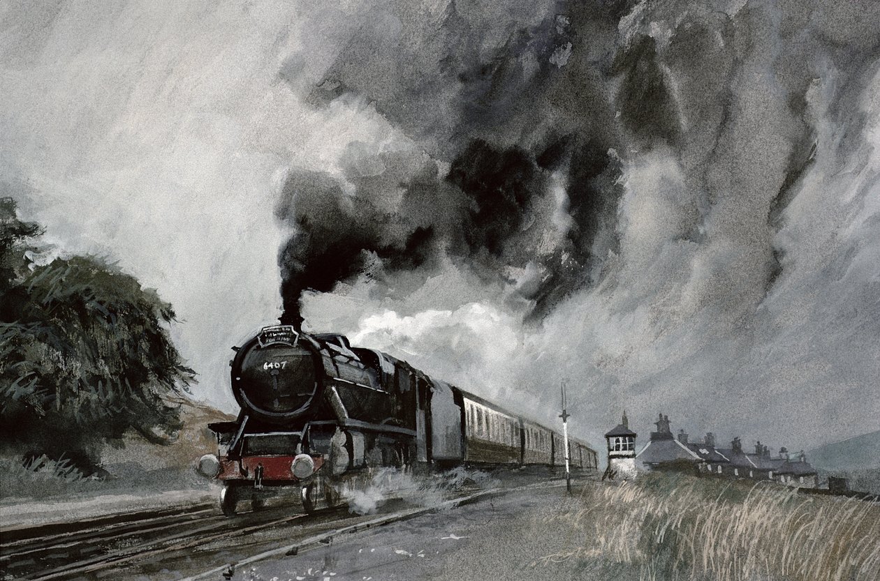 Parní vlak v Garsdale, Cumbria od John Cooke