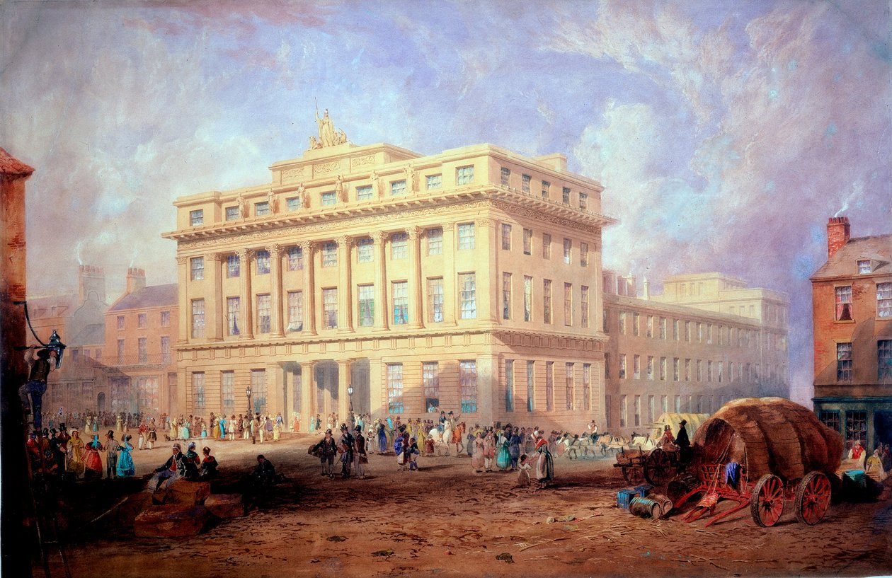 The Royal Arcade, Newcastle upon Tyne (tělové barvy a inkoust a akvarel na papíře (na papíře)) od John Dobson