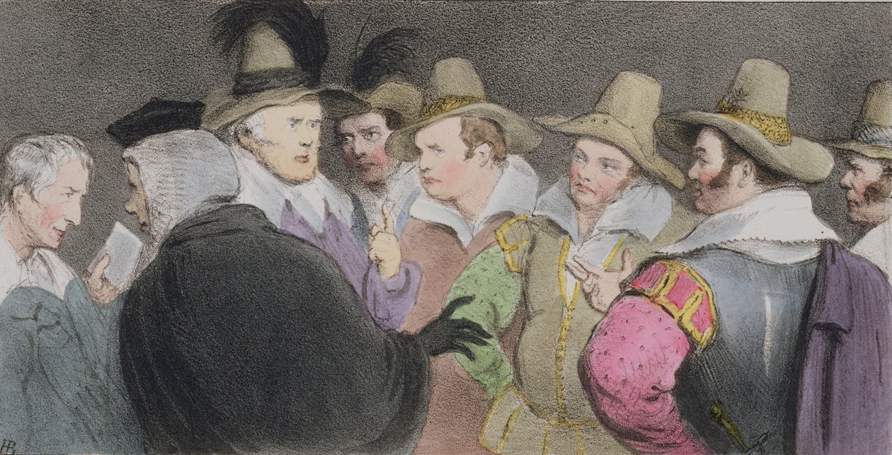 Spiknutí k vyhození parlamentu, (HB Sketches č. 189), zveřejněno 1832 od John Doyle