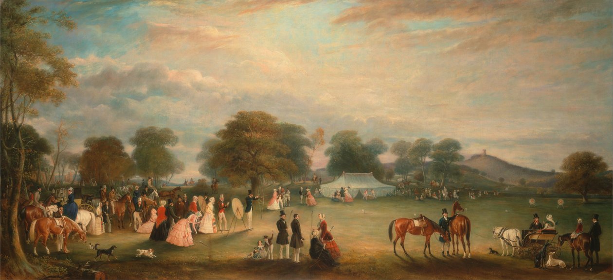 Lukostřelecké setkání v Bradgate Park, Leicestershire od John E. Ferneley