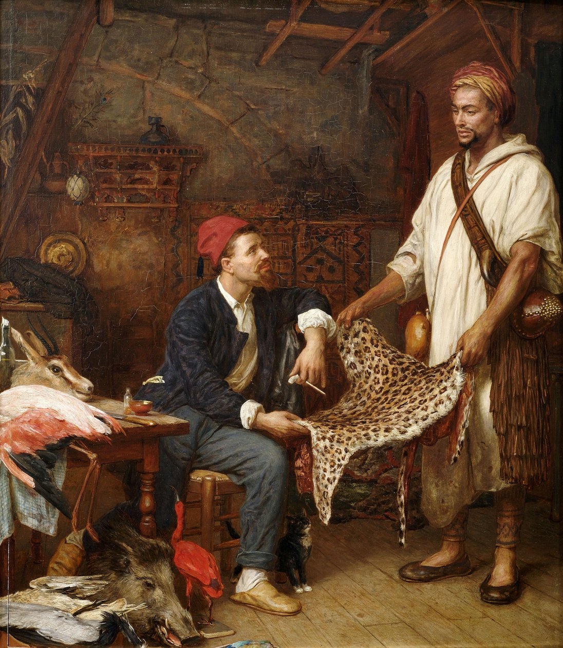 Francouzský přírodovědec v Alžíru od John Evan Hodgson