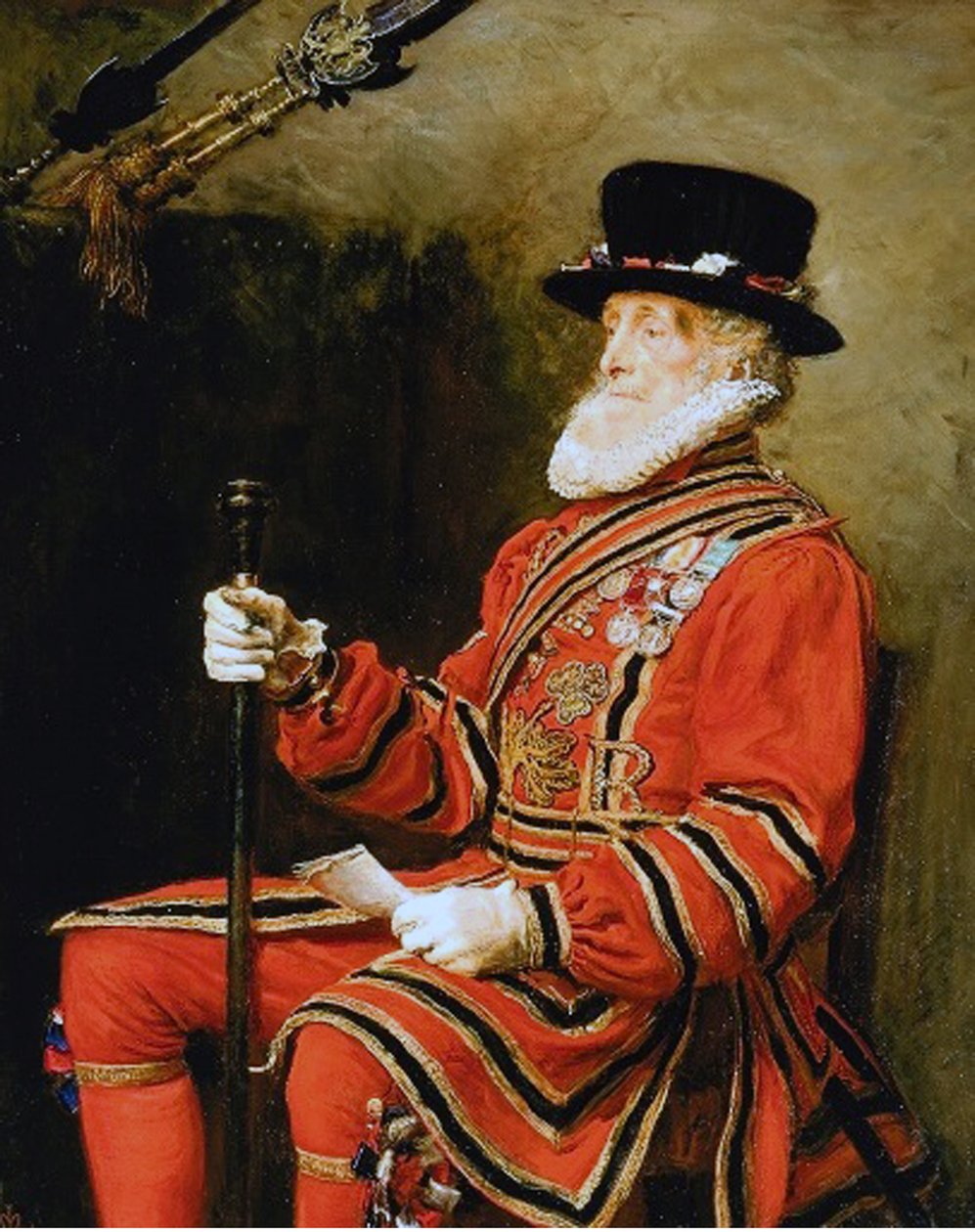 John Charles Montague, gardista, 1876 od John Everett Millais