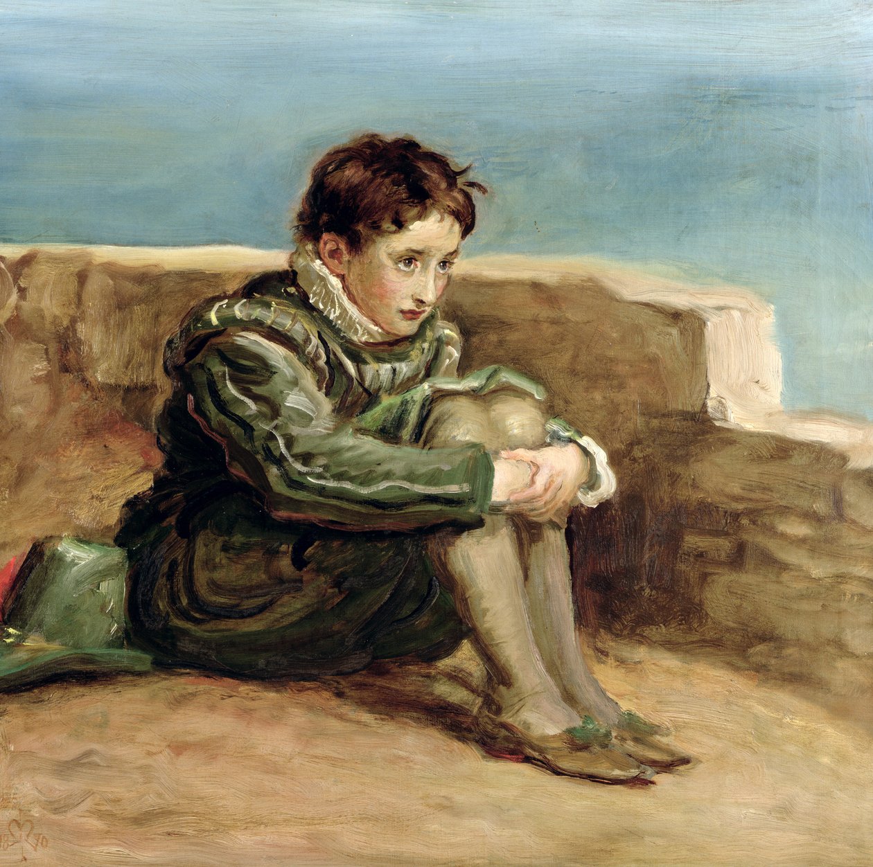 Studie pro ‚Chlapectví Raleigh‘, 1870 od John Everett Millais