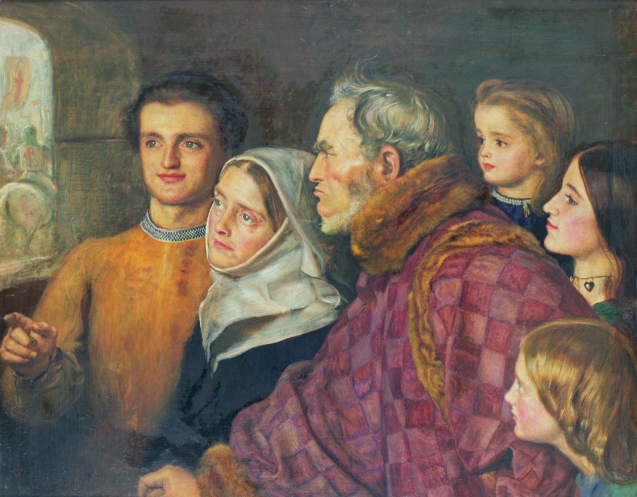 Odchod křižáků od John Everett Millais