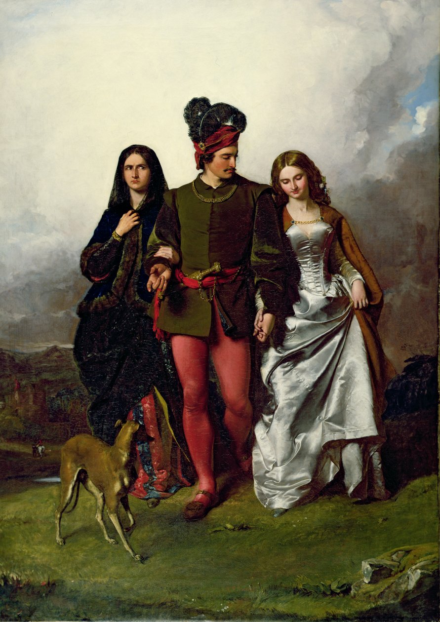 Krutá sestra, 1851 od John Faed