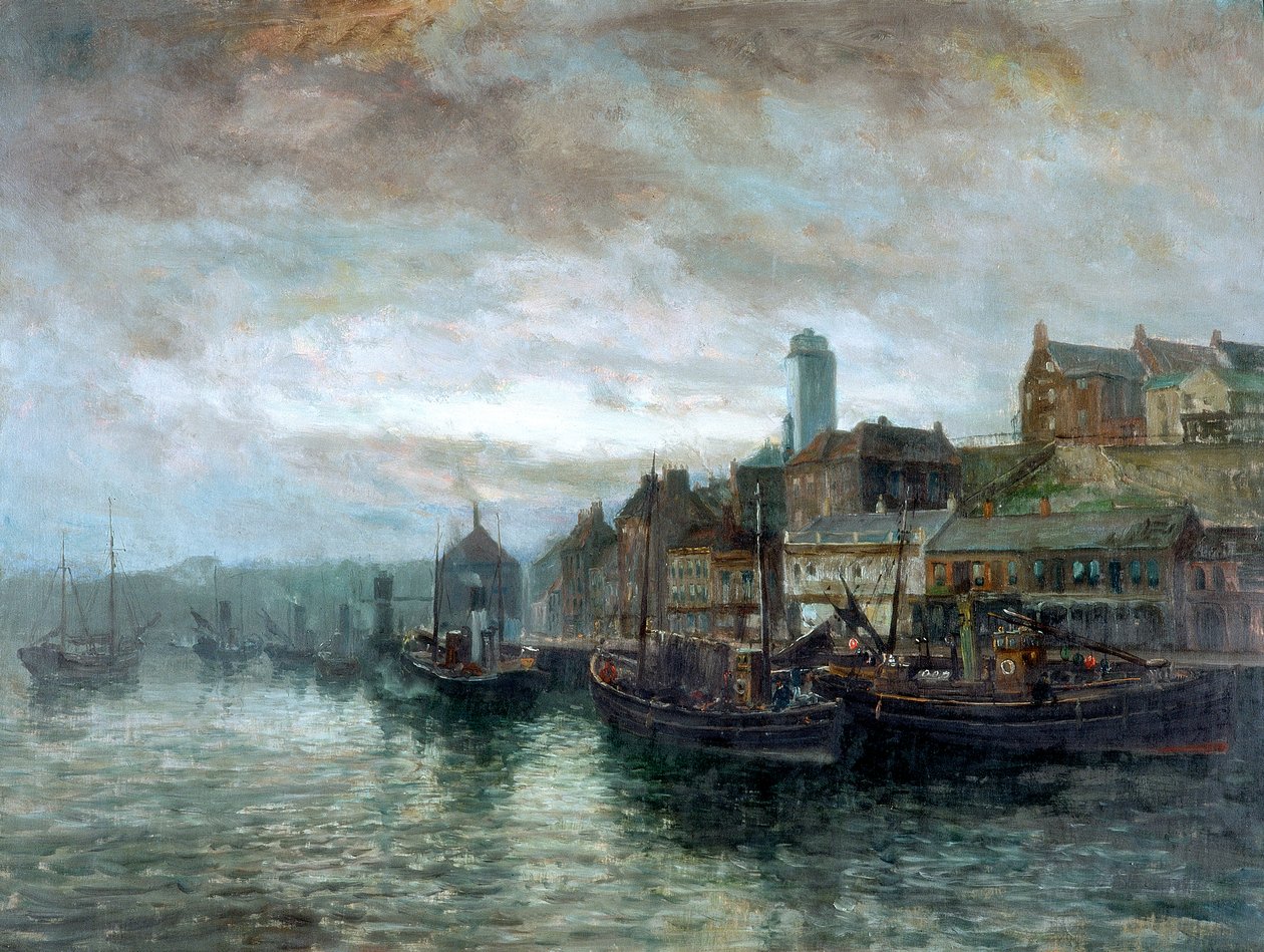 Nábřeží v North Shields, asi 1890-1910 od John Falconar Slater