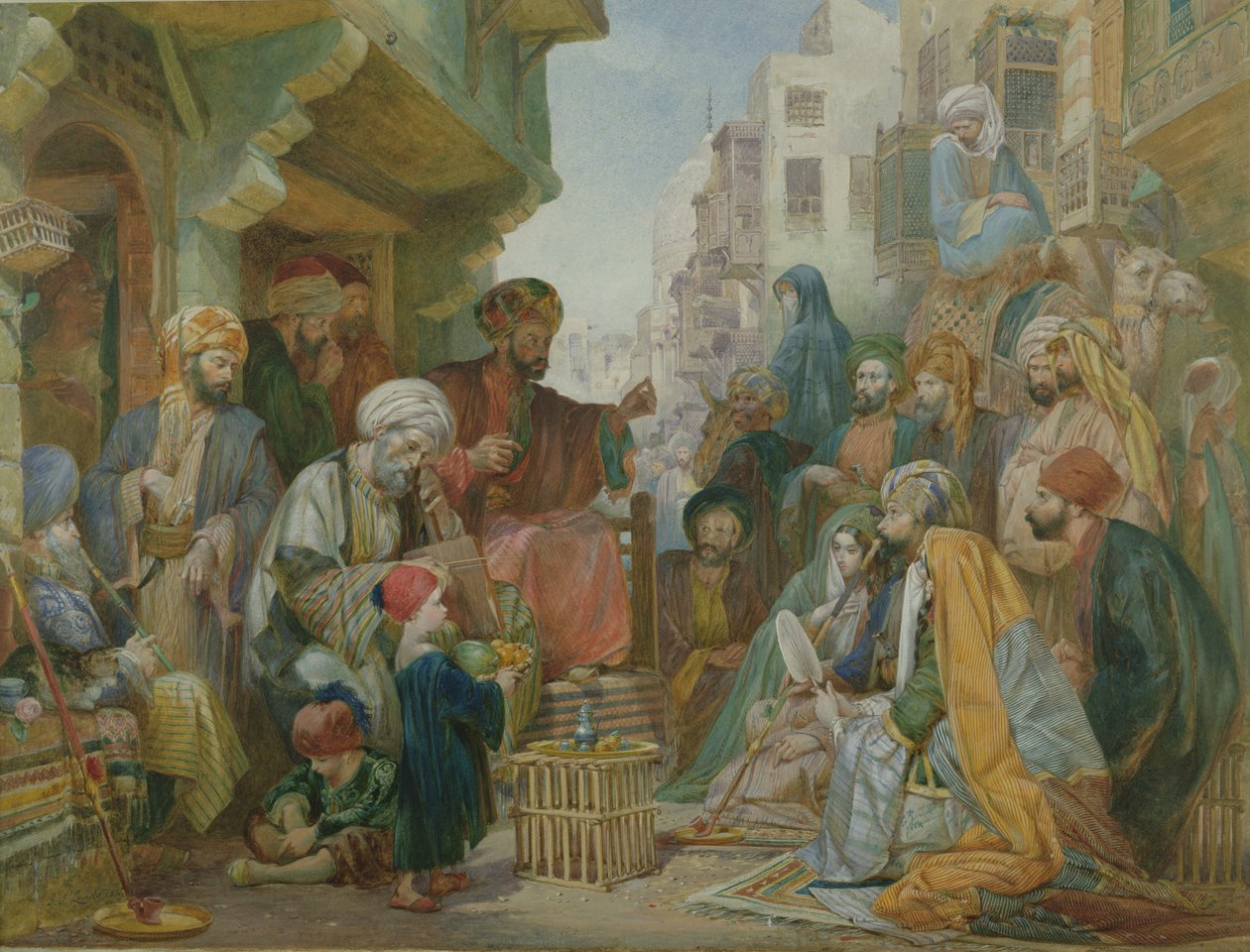 Ulice v Káhiře od John Frederick Lewis