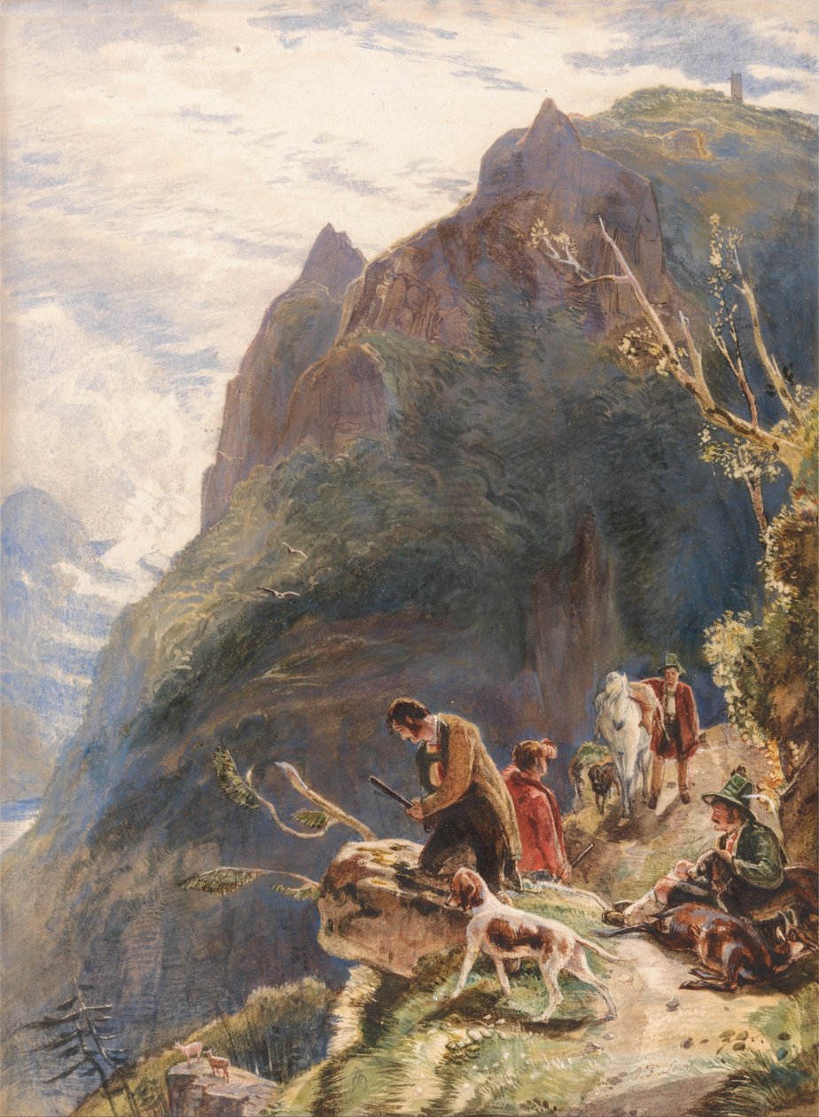 Tyrolští lovci od John Frederick Lewis