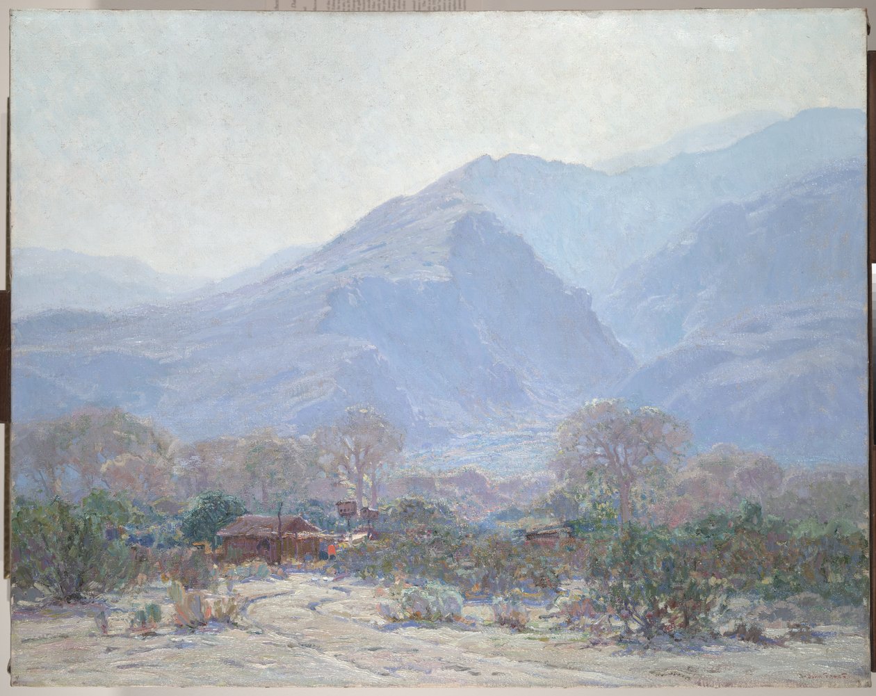 Krajina s chatrčí v Palm Springs, 1925 od John Orne Johnson Frost