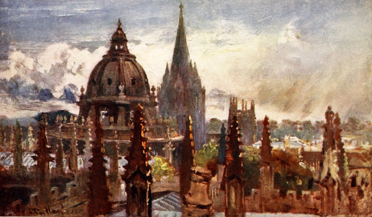 Oxford, z Sheldonian Theatre, 1903 od John Fulleylove