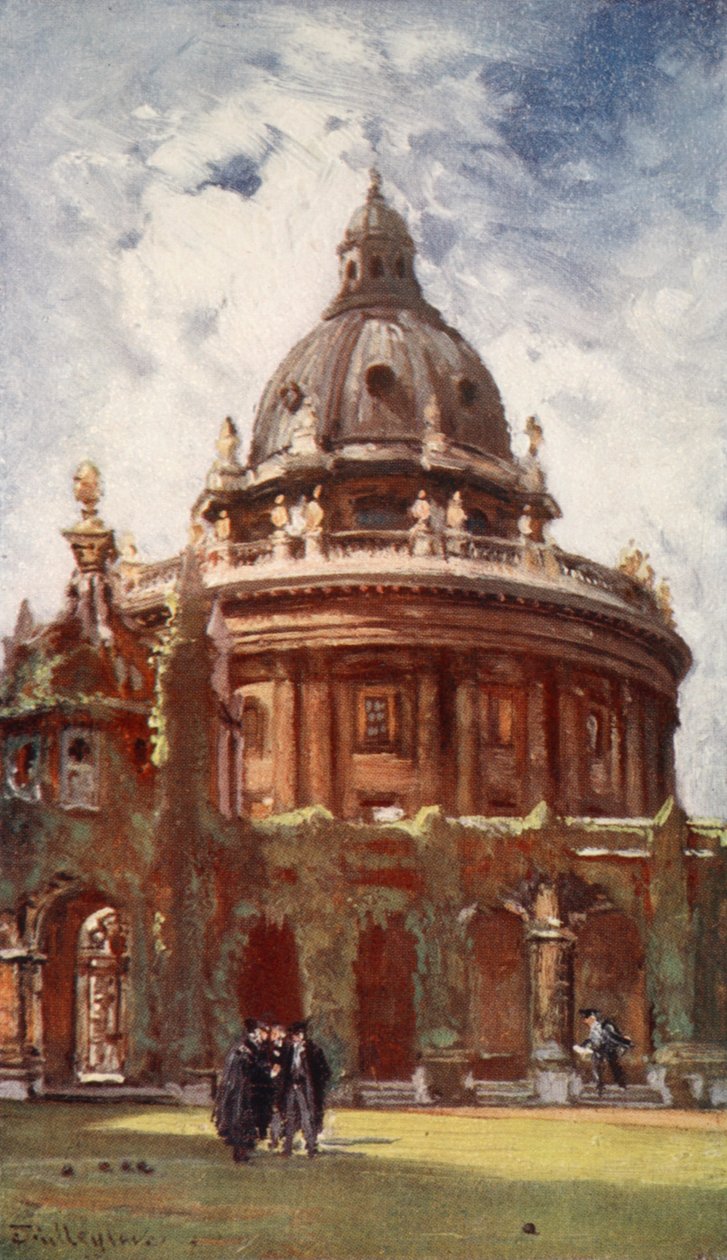 Radcliffe Library, nebo Camera Bodleian, z All Souls College, 1903 od John Fulleylove