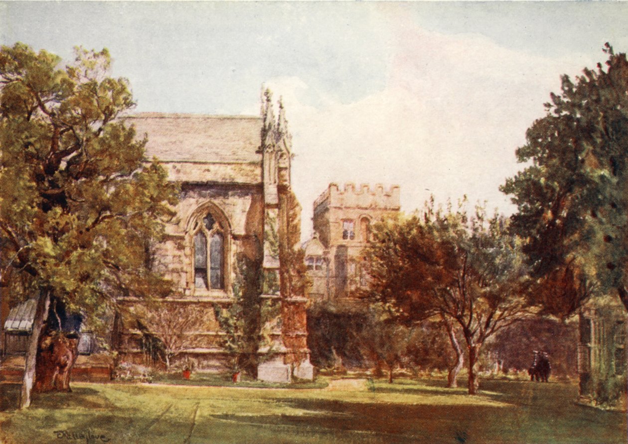 University College, soukromá zahrada mistra, 1903 od John Fulleylove