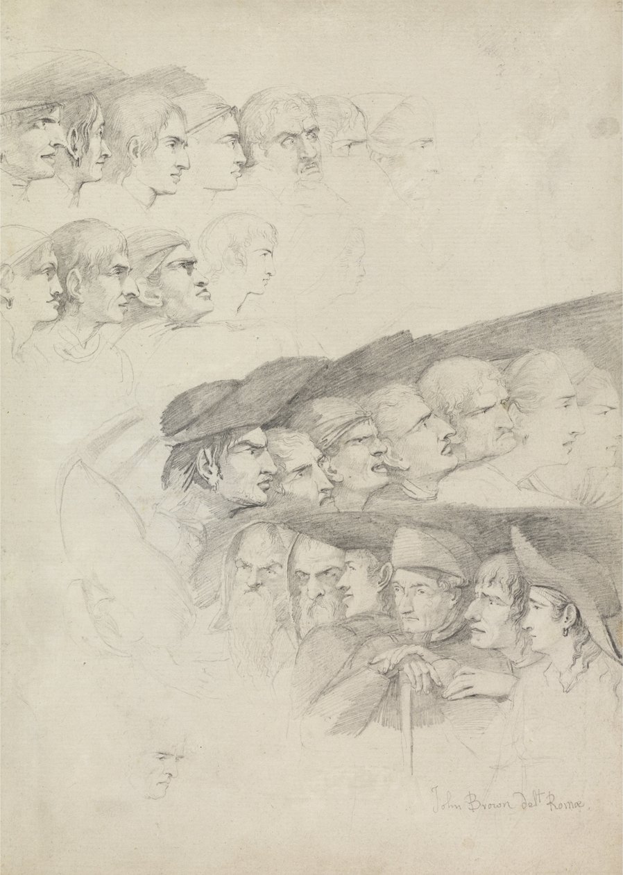 Studie řad diváků od John George Brown
