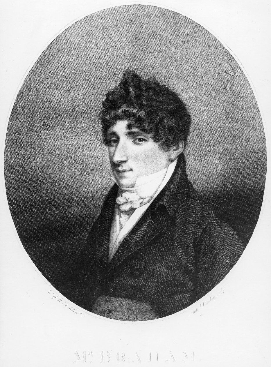 John Braham, rytý Anthony Cardon, 1806 od John George Wood