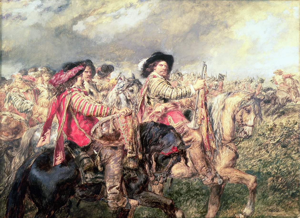 Po bitvě u Naseby v roce 1645, 1860 od John Gilbert