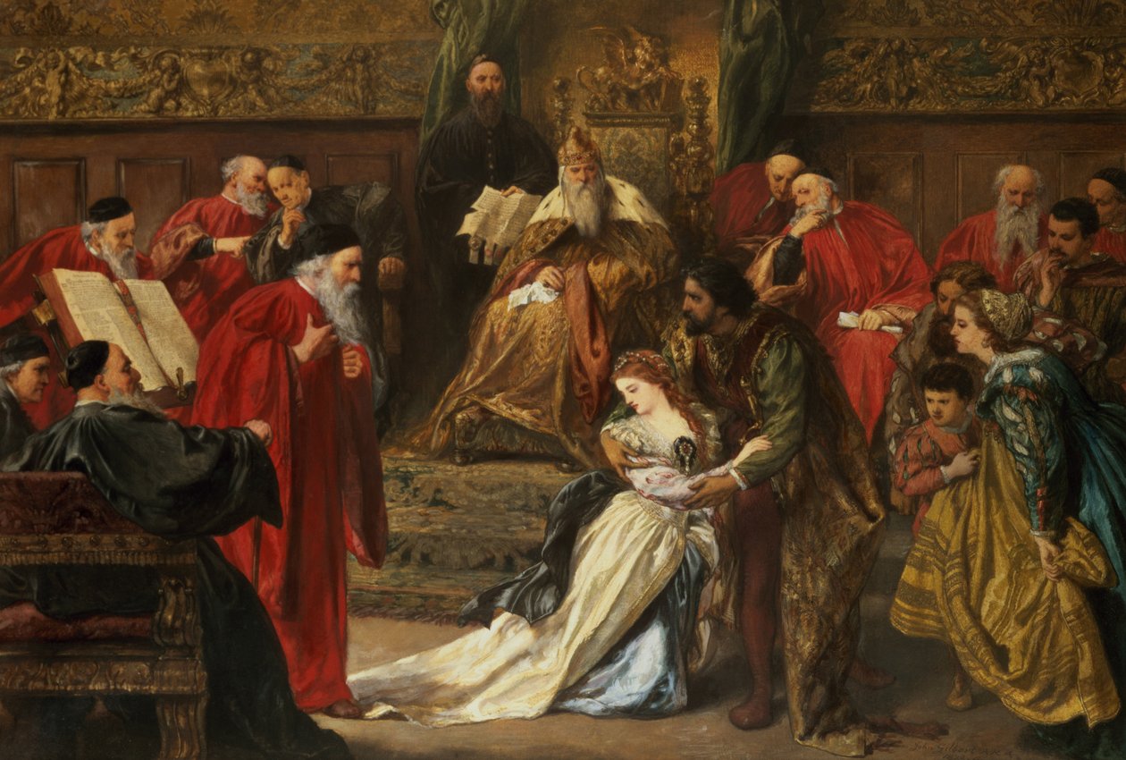 Cordelie na dvoře krále Leara, 1873 od John Gilbert