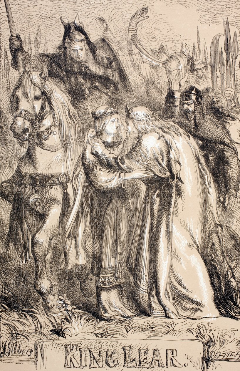 Král Lear, 1890 od John Gilbert