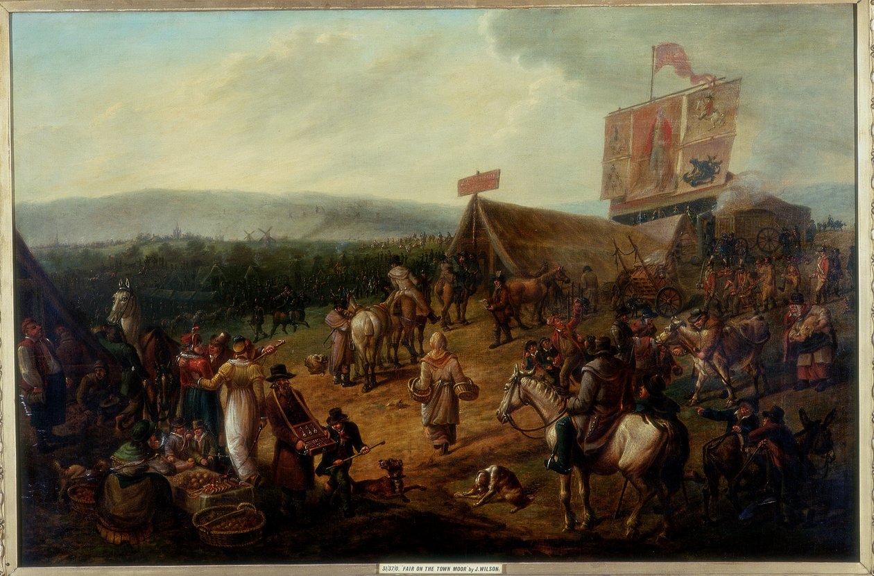 Fair on the Town Moor, Newcastle, c.1810 od John Glen Wilson