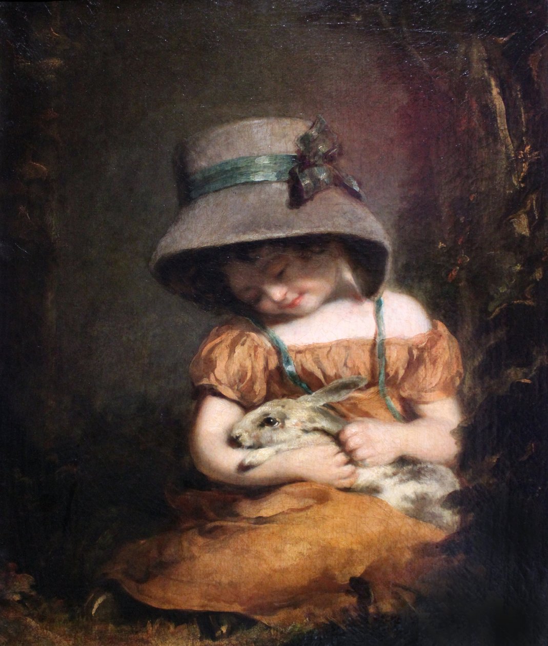 Dívka s králíkem od John Hoppner