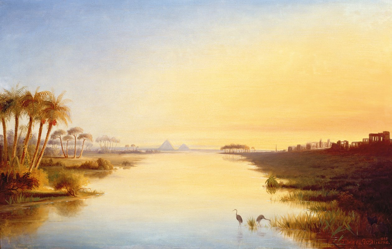 Egyptská oáza, 1866 od John Inesco Williams