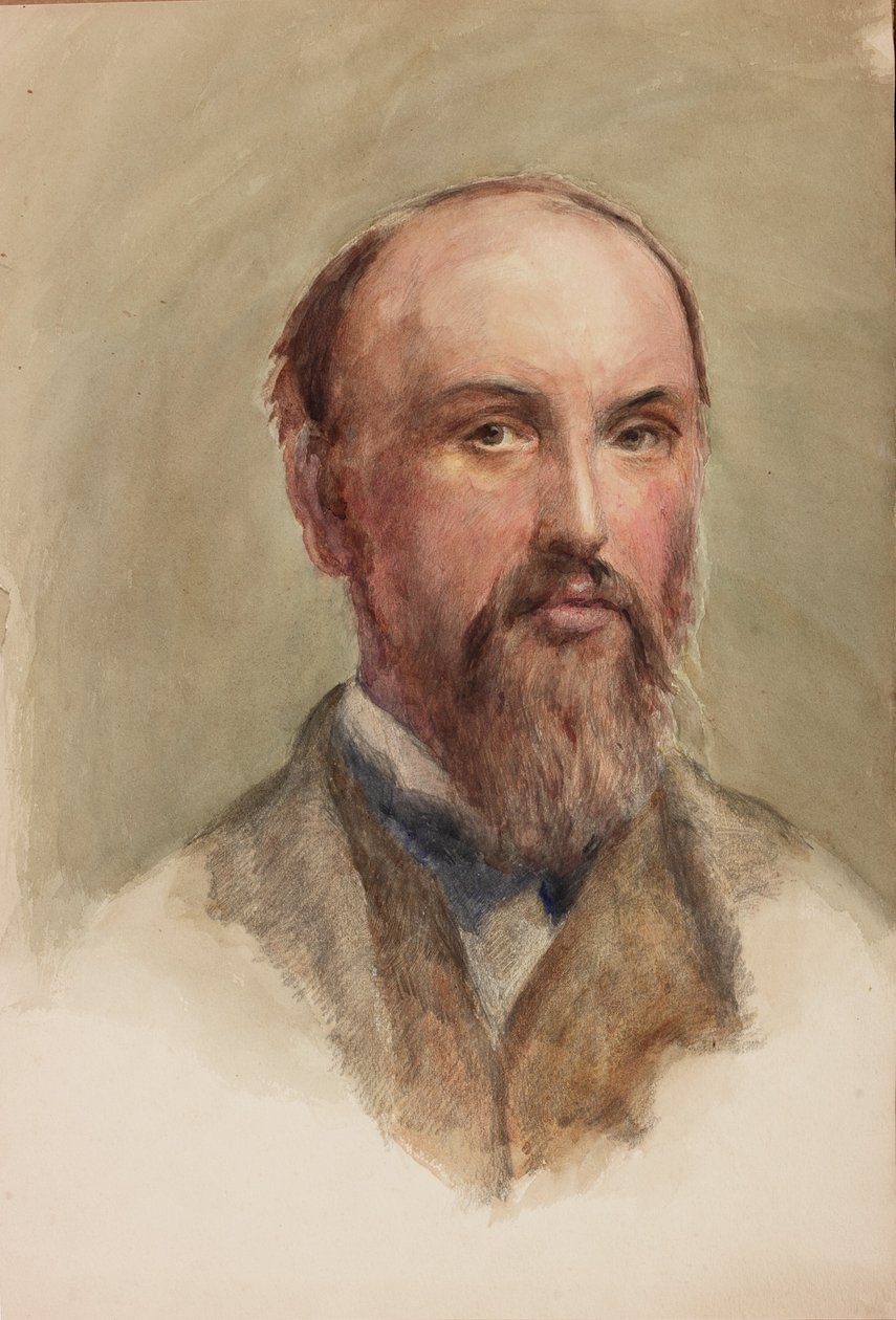 Autoportrét (bc, tužka a wc na papíře) od John Isaac Richardson