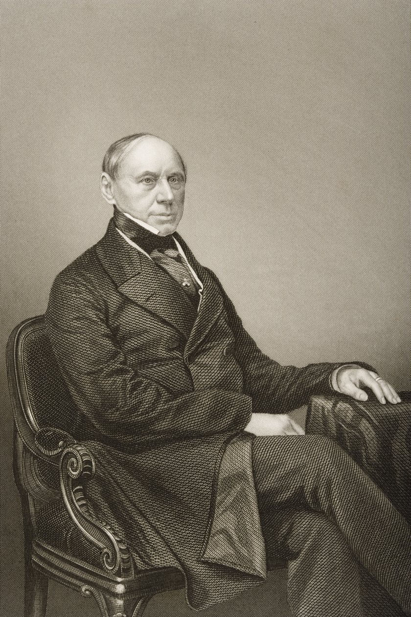 Hrabě Ernst Philipp Brunnow (1797-1875) vyryl D.J. Libra z fotografie z 