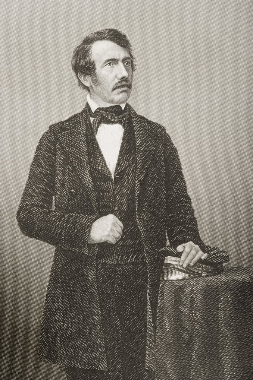David Livingstone (1813-73) vyryl D.J. Libra z fotografie z 