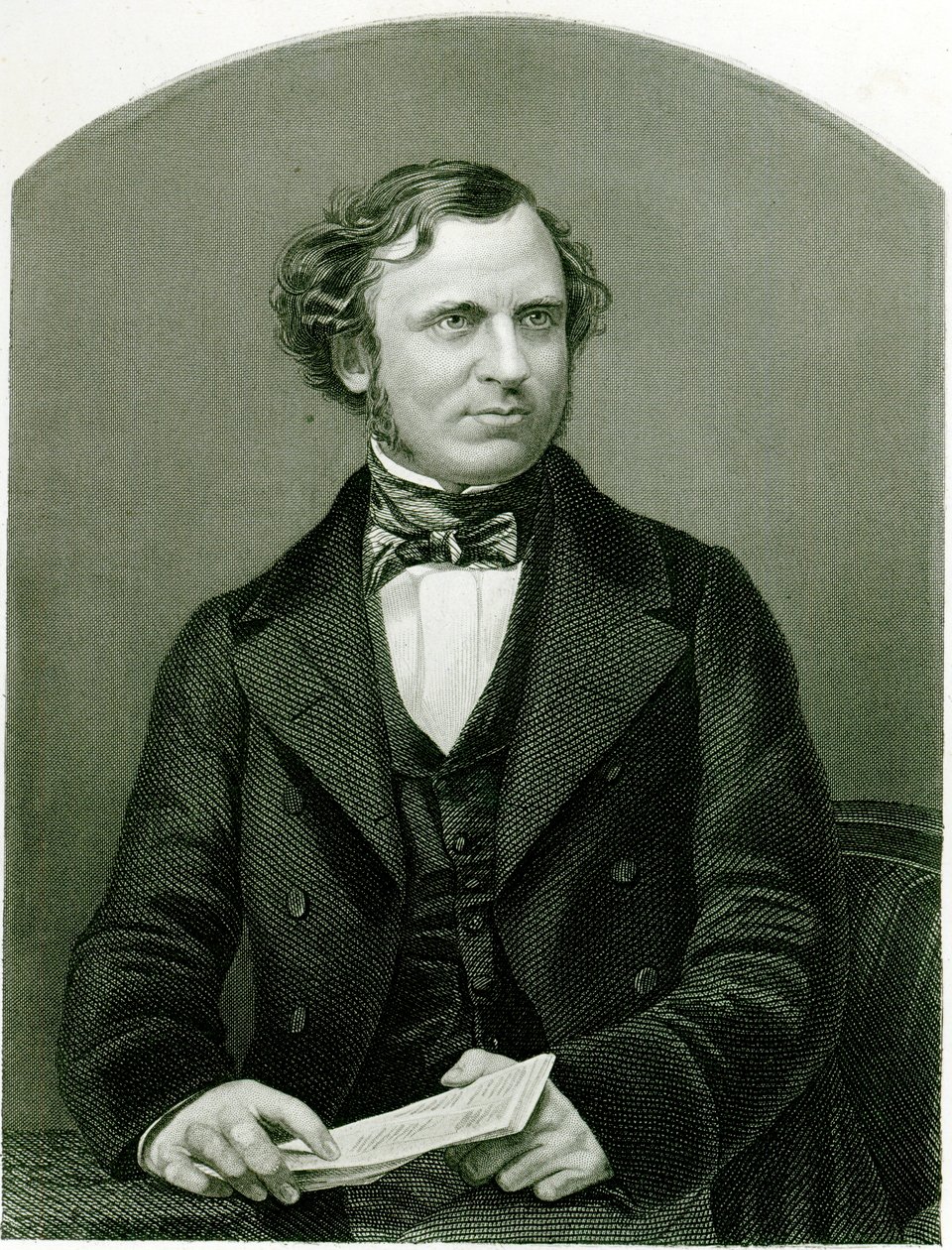 Edward Henry Smith Stanley, lord Stanley, vyryl D. J. Pound podle fotografie z knihy "The Drawing-Room of Eminent Personages, Volume 2", vydané v Londýně roku 1860. od John Jabez Edwin Paisley Mayall
