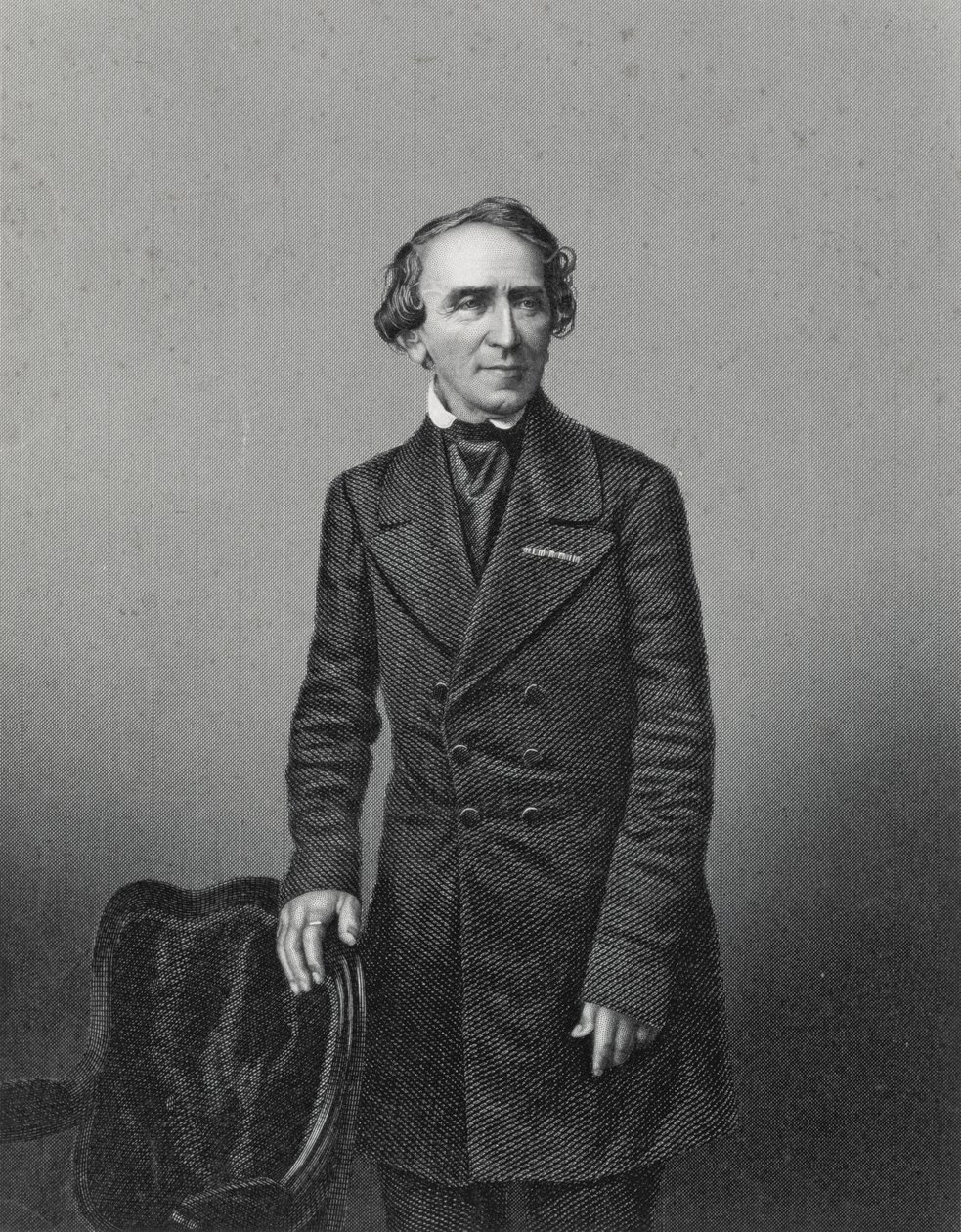 Giacomo Meyerbeer (1791-1864), podle fotografie vyryl D.J. Pound od John Jabez Edwin Paisley Mayall