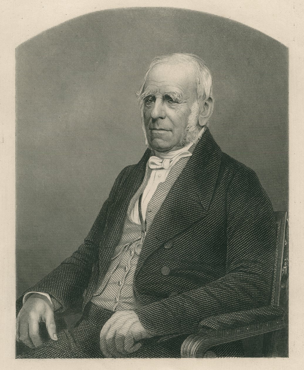 Henry Petty-Fitzmaurice, 3. markýz z Lansdownu, vyryl D. J. Pound podle fotografie z knihy "The Drawing-Room of Eminent Personages, Volume 2", vydané v Londýně roku 1860. od John Jabez Edwin Paisley Mayall