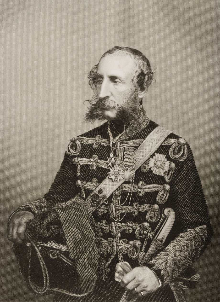 James Thomas Brudenell (1797-1868) 7. hrabě z Cardiganu, vyryl D.J. Libra z fotografie z 