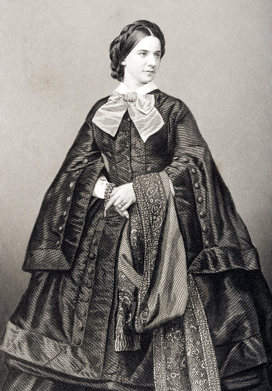 Mademoiselle Victoire Balfe (1837-71) vyryla D.J. Libra z fotografie z 