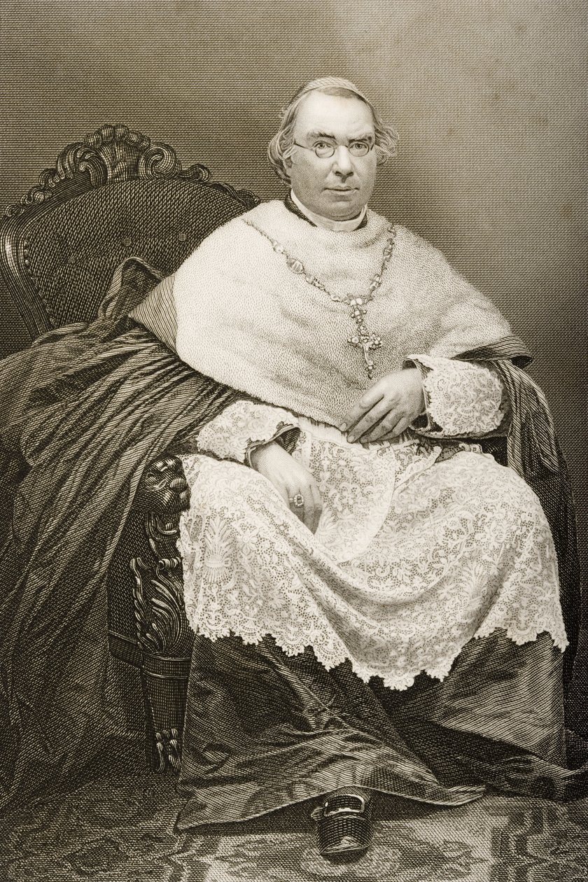 Nicholas Patrick Wiseman (1802-65) vyryl D.J. Libra z fotografie z 